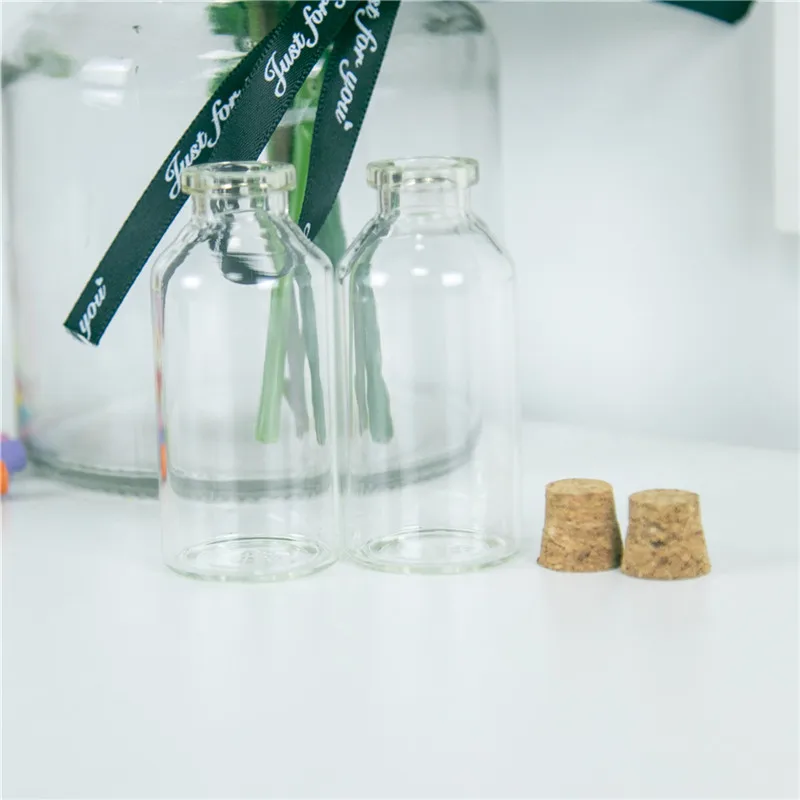 32*70*12.5mm 30ml Glass Bottles With Corks For Wedding Holiday Decoration Christmas Gifts Empty Transparent Jars Cork 50pcs
