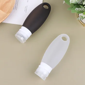 

1pc Silicone Empty Bottle Portable Lotion Bottle Cosmetics Dispenser Large Capacity Shampoo Holder Bottle for Travel - 89ml