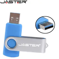 JASTER белый поворотный флеш-диск USB 2,0 4 ГБ 8 ГБ 16 ГБ 32 ГБ 64 Гб USB флеш-накопитель карта памяти Бесплатная индивидуальная печать логотипов