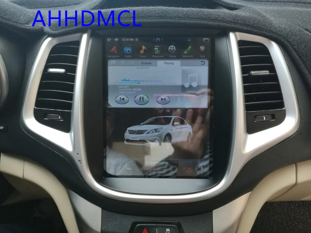 Мультимедийный плеер в стиле Тесла Android автомобильная стереосистема GPS