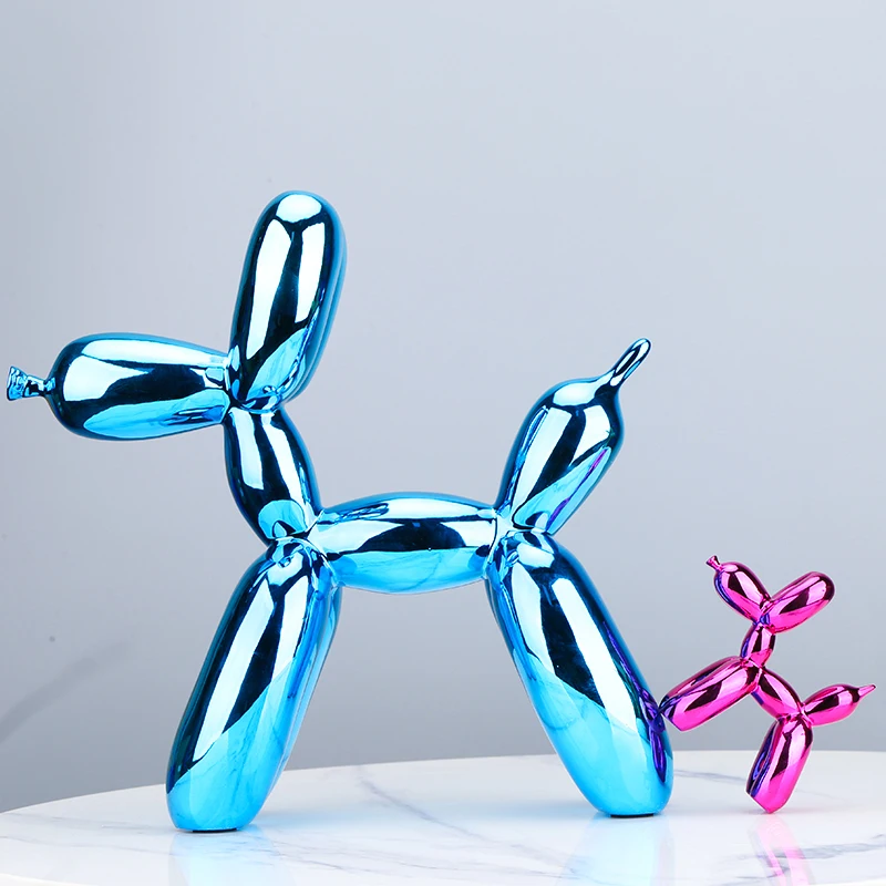 Dog Statue Ornaments Resin Puppy Sculptures Home Decor