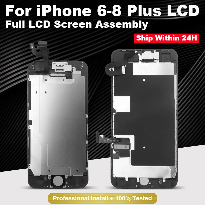 ЖК дисплей AAAA для iPhone 6 6S 6P Plus 7 7plus 8 8Plus полный комплект сенсорный экран дигитайзер
