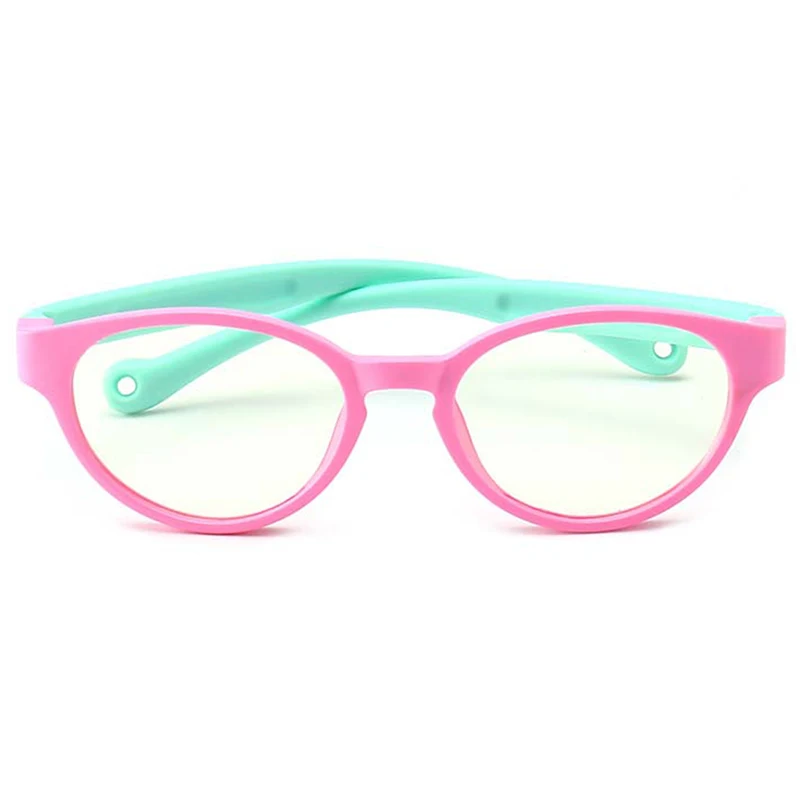 Pink Анти-Синие лучи дети очки радиации без винта Съемный Дети защиты компьютерные очки игровой смолы Небьющийся - Цвет оправы: Pink