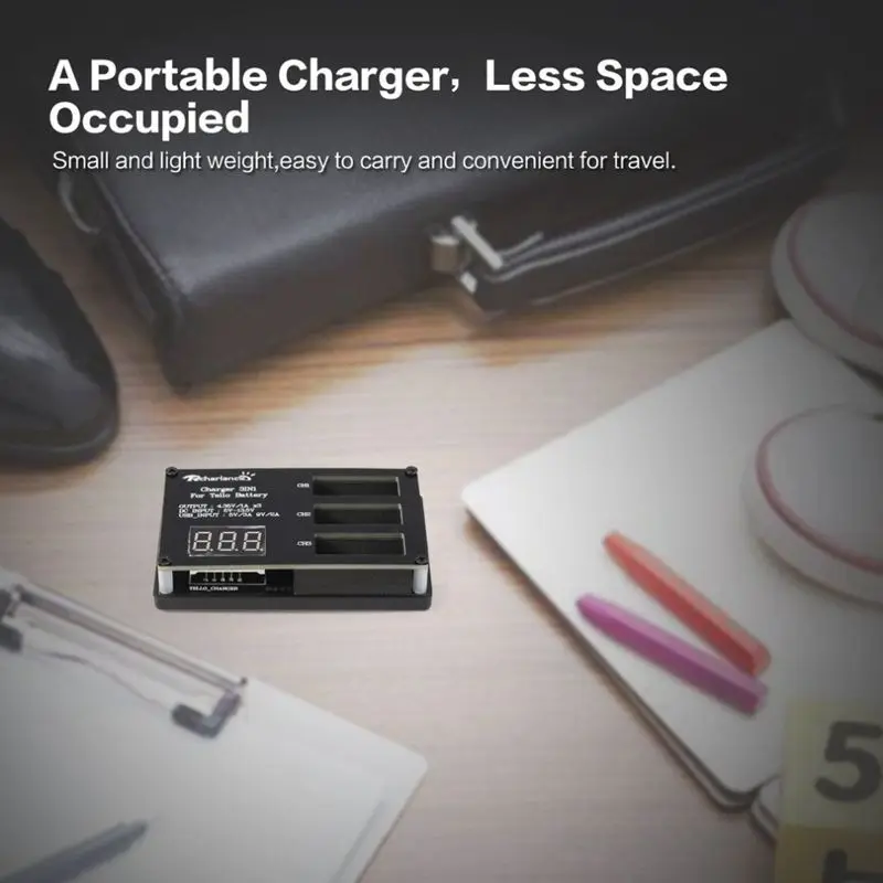 3 In 1 Multi Battery Charger Digital Display Intelligent Quick Charging Hub For Dji Tello Drone Battery Accessories