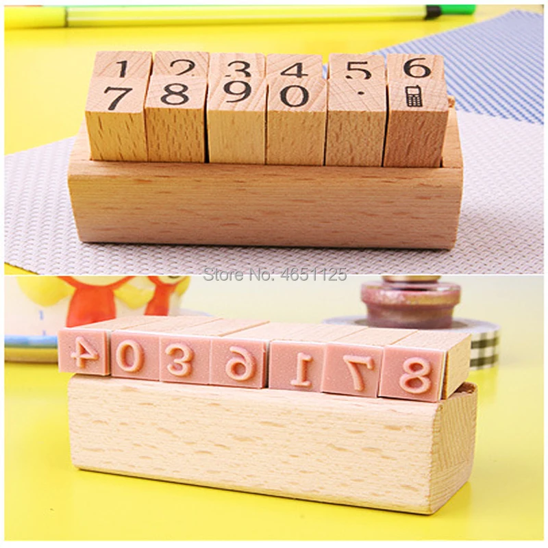 Background Stamp set rubber wood diary Korea stationery for letter crafting personal card or labels DIY scrapbooking handwriting