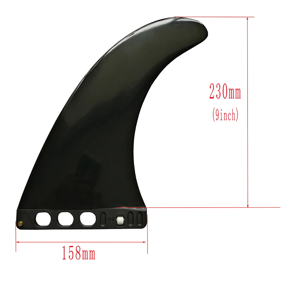 9 inch new base " Longboard& SUP одиночный плавник-центр плавник для доски для серфинга и весла туристические плавники FCS II стиль - Цвет: 9 inch new base