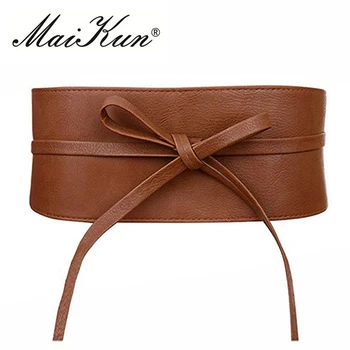 Boho Belt for Women Bowknot Faux Leather 1
