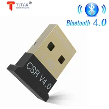 SEM wire – Mini USB Bluetooth CSR 4.0 mode double adaptateur Dongle pour Windows 10 8 7 Vista XP 32/64 Bit Raspberry Pi Preto
