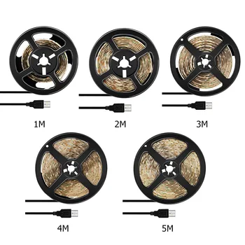 

LED Strip Light USB 2835SMD Lamp Tape Ribbon Power-Saving TV Backlight Strip Decorative Flexible Strip Light Background Lighting