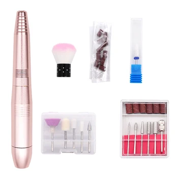 

Manicure Tools Salon Pedicure Remove Adjustable Speed Electric Nail Drill Set Sanding With Grinder Bits Professional USB Powered