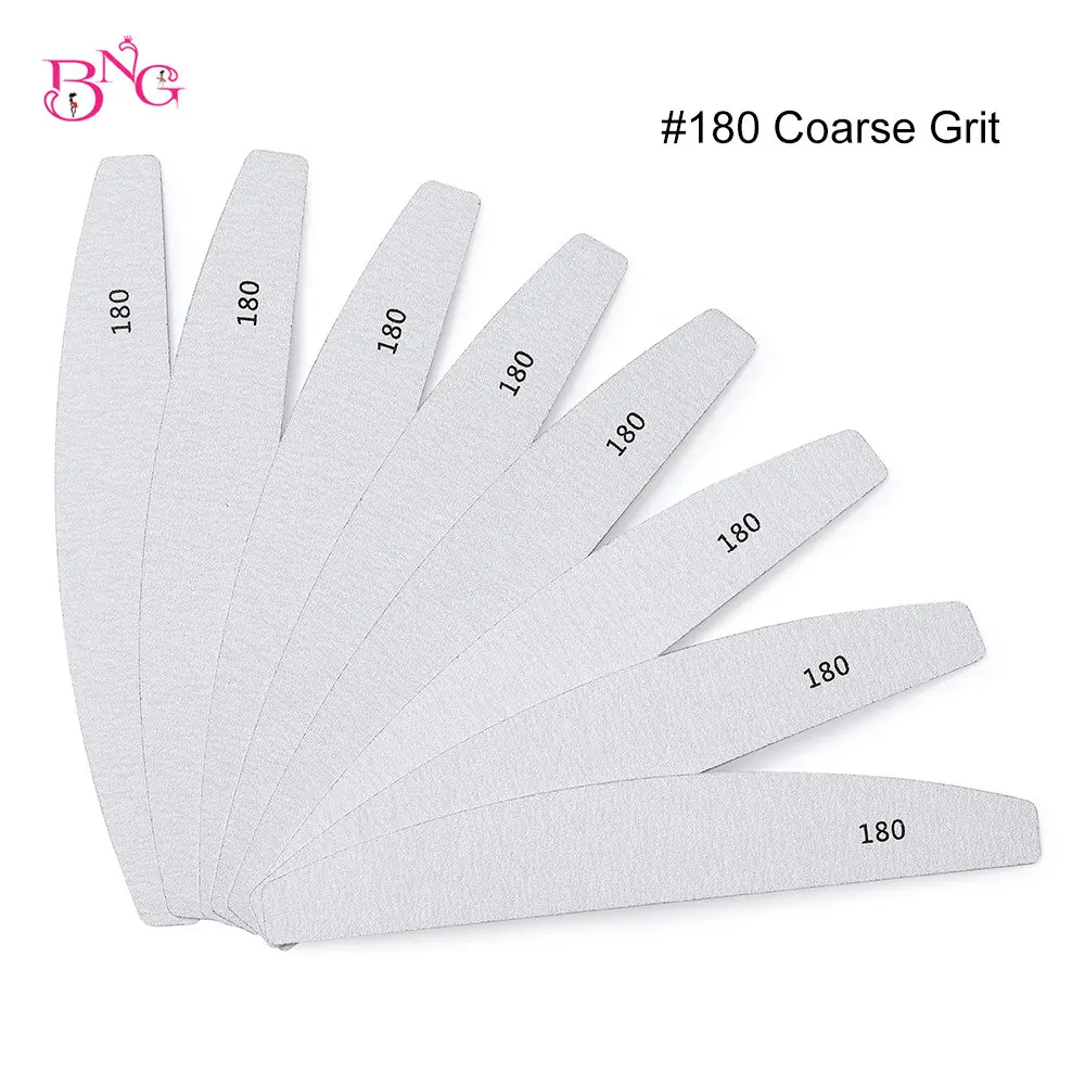 

BNG Nail Files Buffers Grit #180 #240 Sponge Sanding Replacement Beauty Care Pedicure Manicure-Gel-Polisher remove Professional