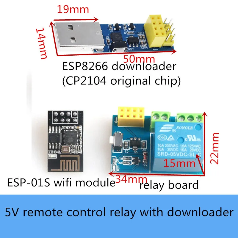 Dohome rel de controle remoto 5v inteligente wifi plug com esp8266