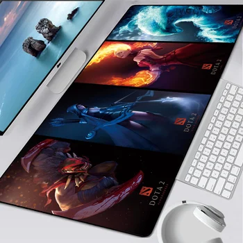 

Dota 2 Mouse Pad Large Mat Computer Mousepad Gamer Keyboard PC Muismat Desk Play Mat Gaming Accessories For Rainbow Six Siege