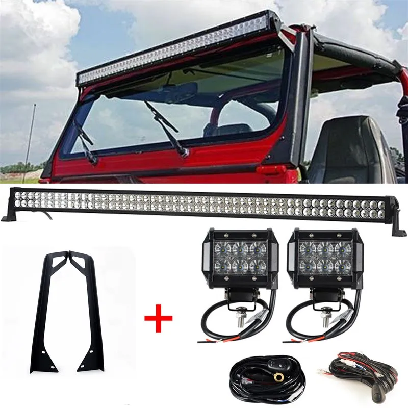 1x288 W 50 ''Светодиодная панель + 2x18 осветительная YJ монтажные кронштейны на