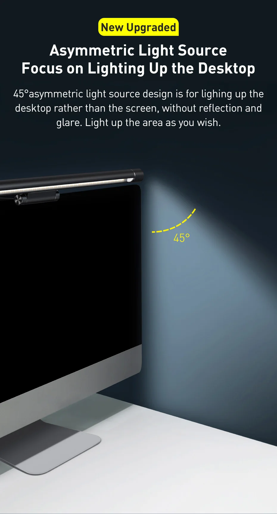 Baseus I-Wok Screen Hanging Light Screenbar Fighting Pro USB Asymmetric Light Source 7
