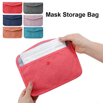 

1pc Face Mask Storage Case Mask Storage Bag Dustproof Cloth Holder Mask Case Container Pouch Protection Mask Storage Box