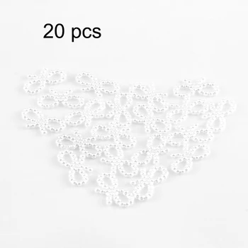 

20 pcs DIY Decorations Bowknot Pearls 3D Salon Nail Art Tips Design Exquisitely Designed Durable Gorgeous