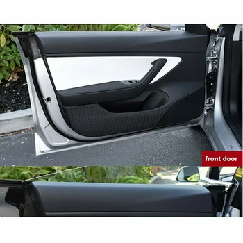 

Trim Anti Kick Pad Set Wear-resistant Interior Carbon Fiber Replacement