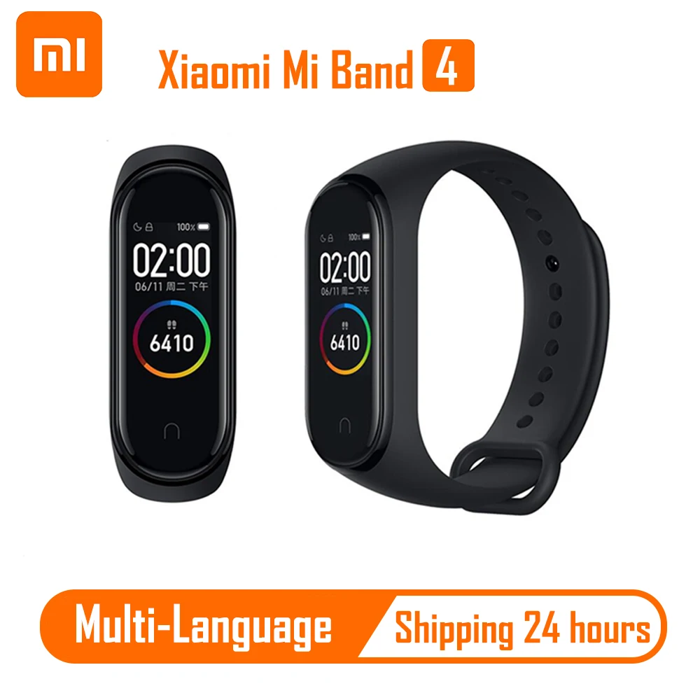 

Xiaomi Mi Band 4 Smart Bracelet 3 Color AMOLED Screen Miband 4 Fitness Smartband Traker Bluetooth Sport Waterproof Smart Band