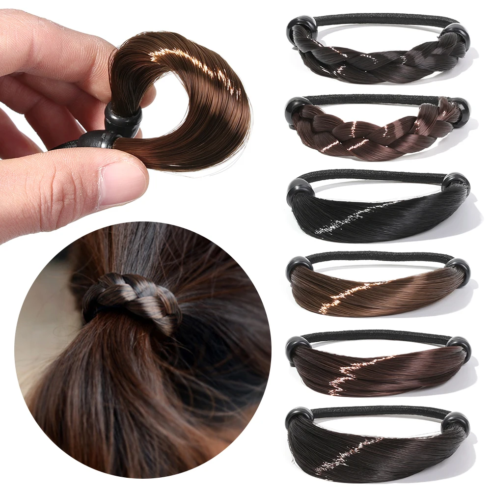 Elastic Band Hair Braided Hair Tie Ponytail Holder Tie Head Rope  elastic-band-hair-braided-hair-tie-ponytail-holder-tie-head-rope