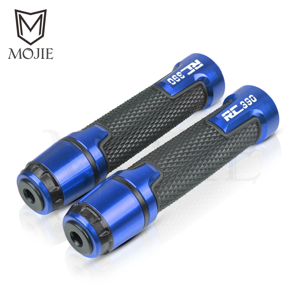 Blue 22 мм мотоциклетные противоскользящие рукоятки для руля крышка слайдер защита от падения крышка рукоятка конец для KTM RC390 RC 390 - Цвет: Blue