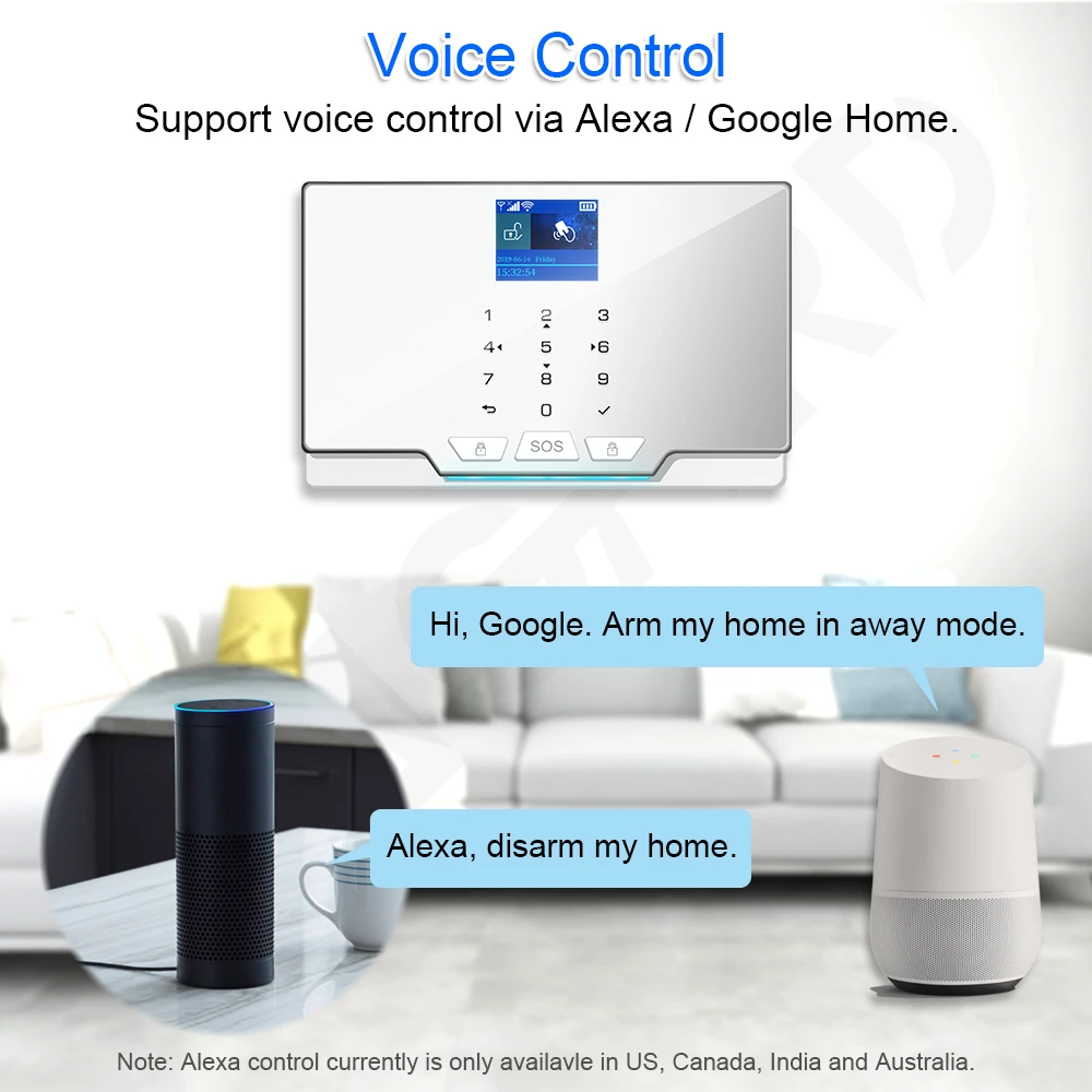 Sistema de Alarme de Segurança Sistema de Vigilância com Detector de Movimento 433mhz sem Fio Tugard Residencial Wi-fi Câmera Anti-roubo Gsm 3 sem fio residencial wi-fi gsm sistema de