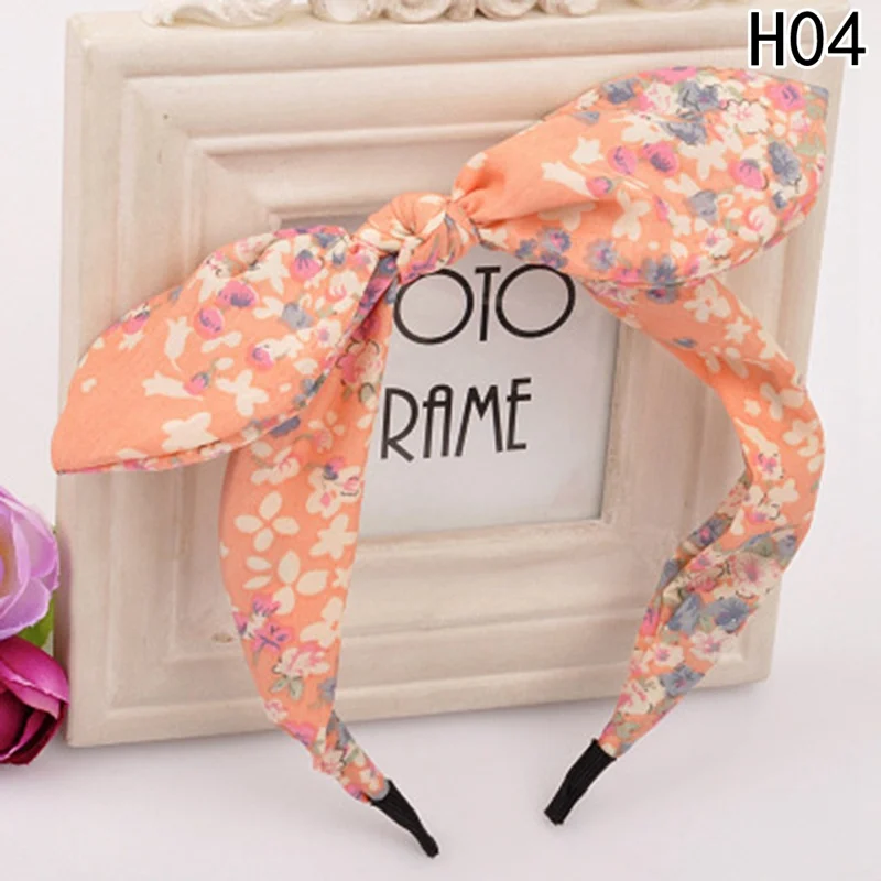 Women Hairband Fabric Bow Knot Hair Hoop Rabbit Ears Headband for Headwear 1 PCS  Women Hair Accessories