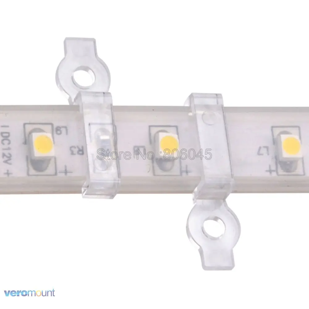 LED Silikon Streifen Befestigung Montage Clamp Clip Stecker 8mm 12mm Halter  Halterung für IP67 IP68 Wasserdichte LED Streifen - AliExpress