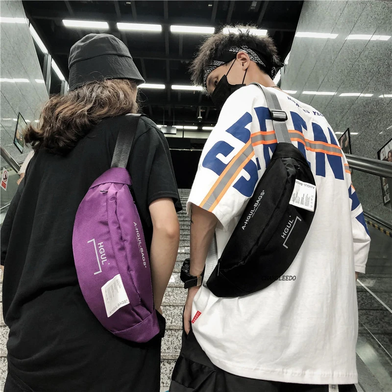 Высокое качество A-Cold-Wall напечатаны буквы мужская сумка на талию аналогичная ACW большая емкость нагрудная сумка уличная хип хоп женская сумка на плечо
