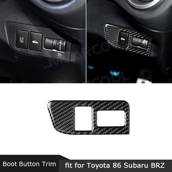 

Carbon Fiber Rear Boot Switch Button Trim Frame Sticker For Toyota GT86 FT86 ZN6 Subaru BRZ 2013-2017 Car Interior Accessories