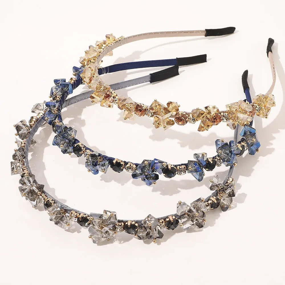 

New Fashion Exquisite Hair Band High-quality Elegant Luxurious Crystal Rhinestones Headband for Women Girl Accessories Headwear