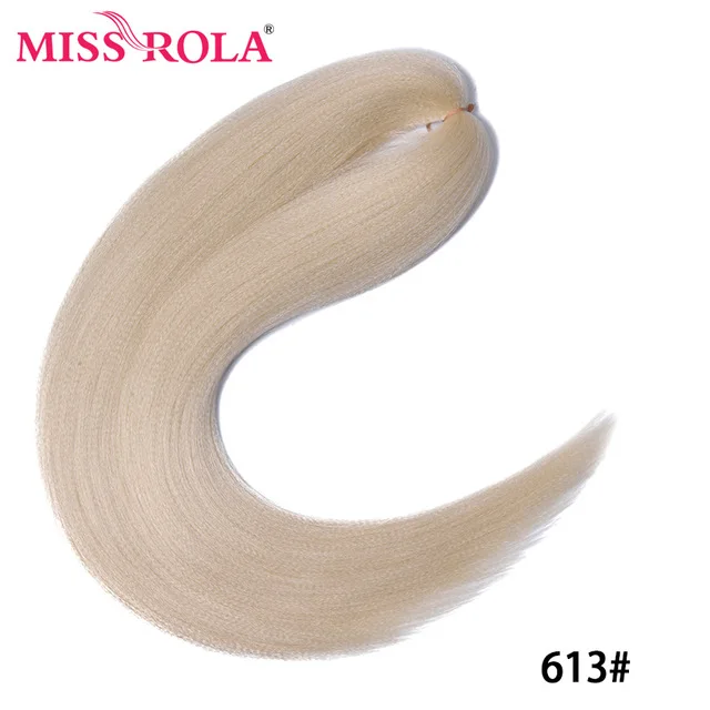 Miss Rola Synthetic 28Inch 100G NEW COLORS Hair Extension Yaki Straight Jumbo Braiding Hair Pre-Stretched Braid Kanekalon Hair 28INCH 100G