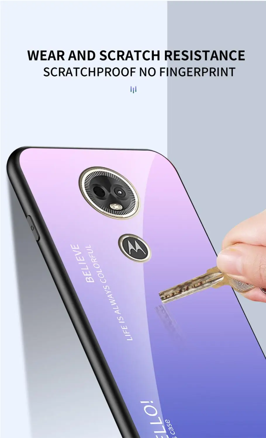 Чехол OUDINI для Motorola Moto e5 plus с градиентным стеклом E5plus|Бамперы| |