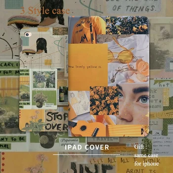 

Warm Splicing Smart Cover For iPad Pro 9.7 6th 7th 11 air 4 10.9 10.5 12.9 10.2 Mini4 5 2019 2020 Tablet Case pencil holder