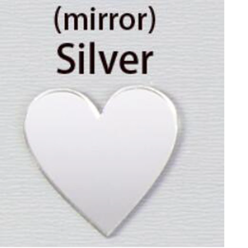 mirroe silver Персонализированные лазерные вырезы имя логотип для бутик подарок детские подарки, на заказ пятиугольник золото акриловое зеркало имя метки для имени - Цвет: mirroe silver