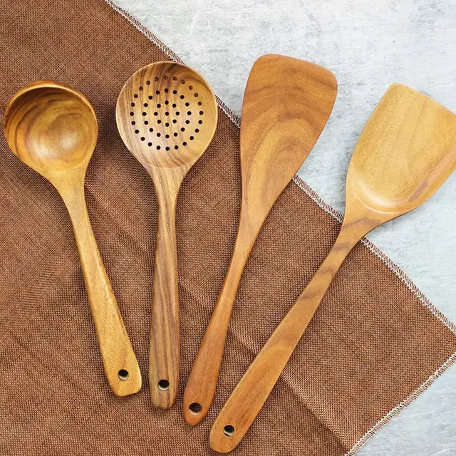 Online Shop Wooden Cooking Utensils Wooden Spoons For Cooking