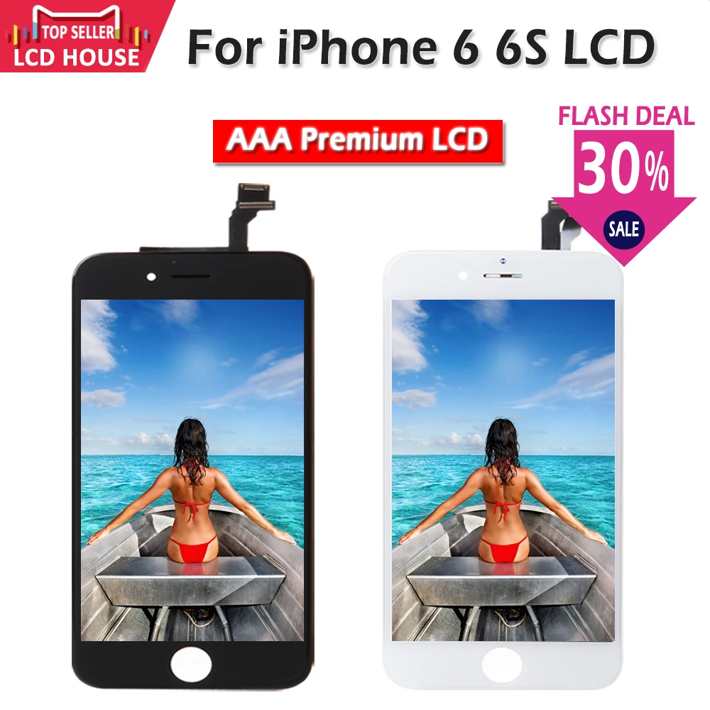 Горячая продажа 1 шт. ЖК дисплей для iPhone 6 6S 6GS Сенсорная установка преобразователя