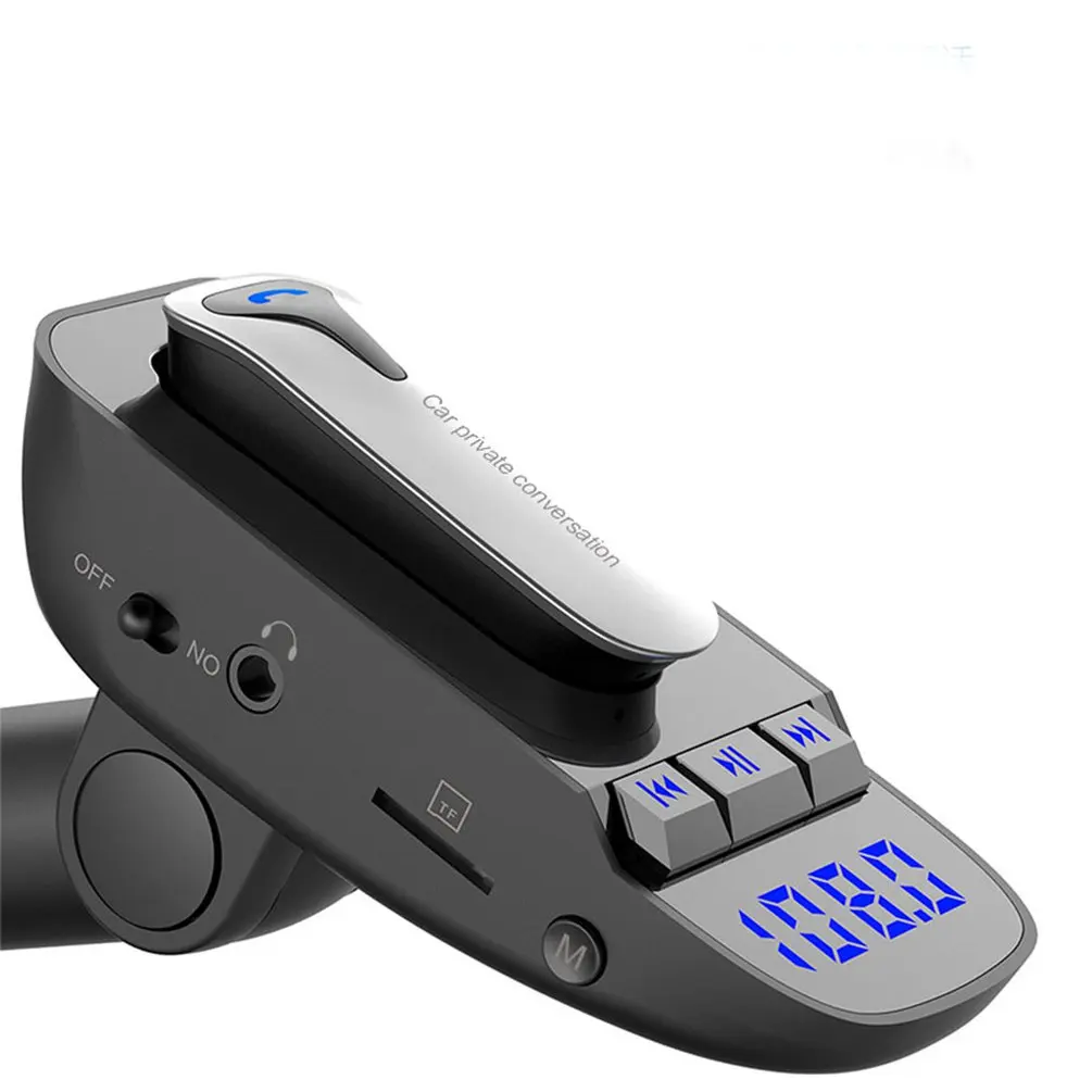 ER9 Автомобильная беспроводная гарнитура MP3-плеер fm-передатчик с двумя usb-портами для зарядки и громкой связи