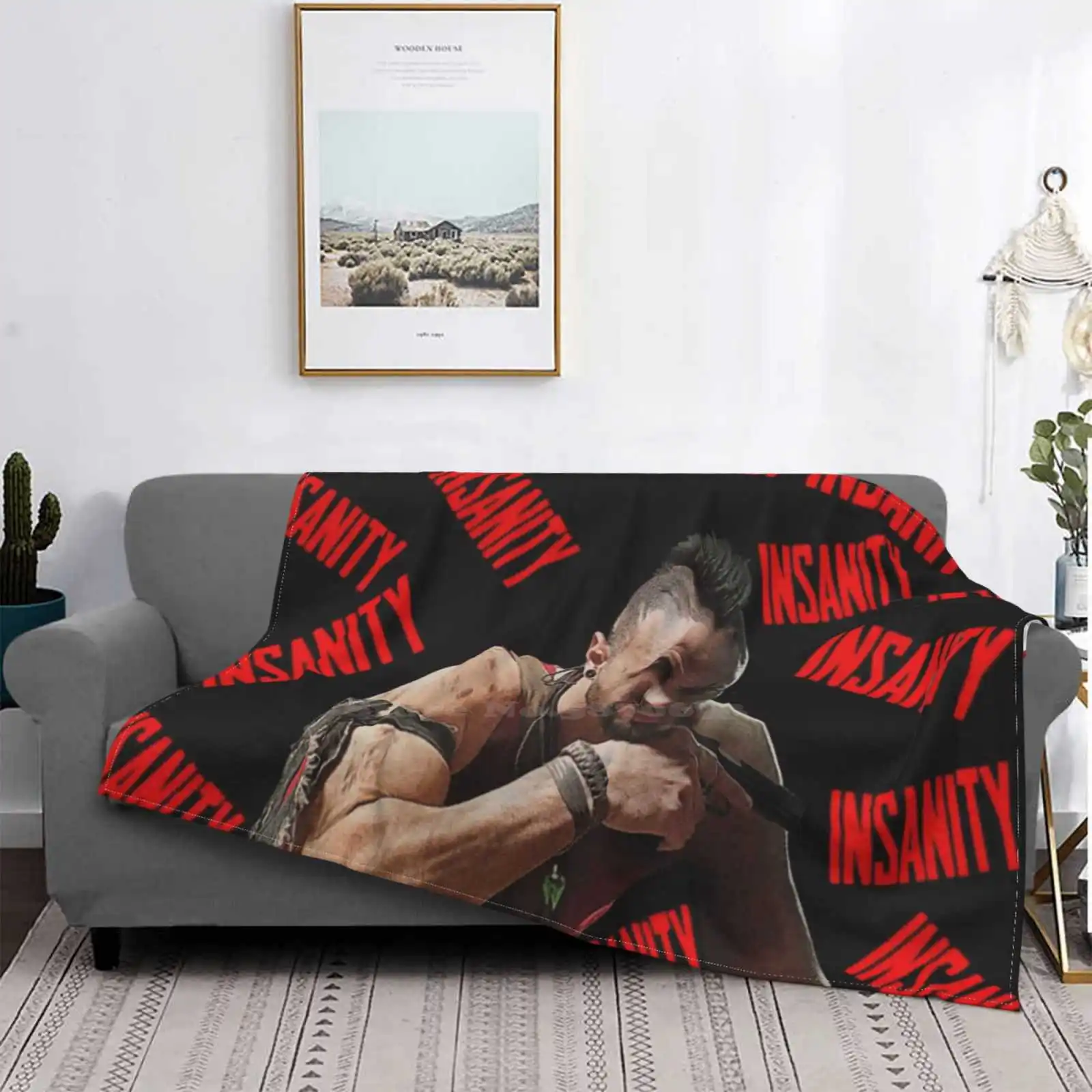 Coperta Per Aria Condizionata Coperta Portatile Da Viaggio Far Cry Far Cry 3 Vaas Insane Villian Evil Quote Gaming