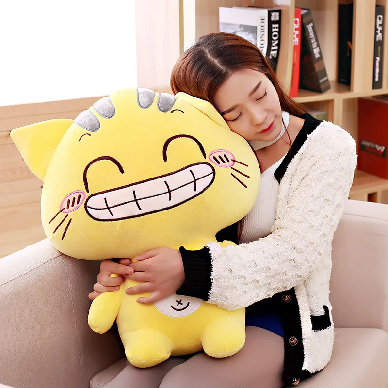 

Cute Cat Plush Toys Big Cat Face Doll Kitty Muppet Doll Creative CC Cat Send Men And Women Birthday Gift
