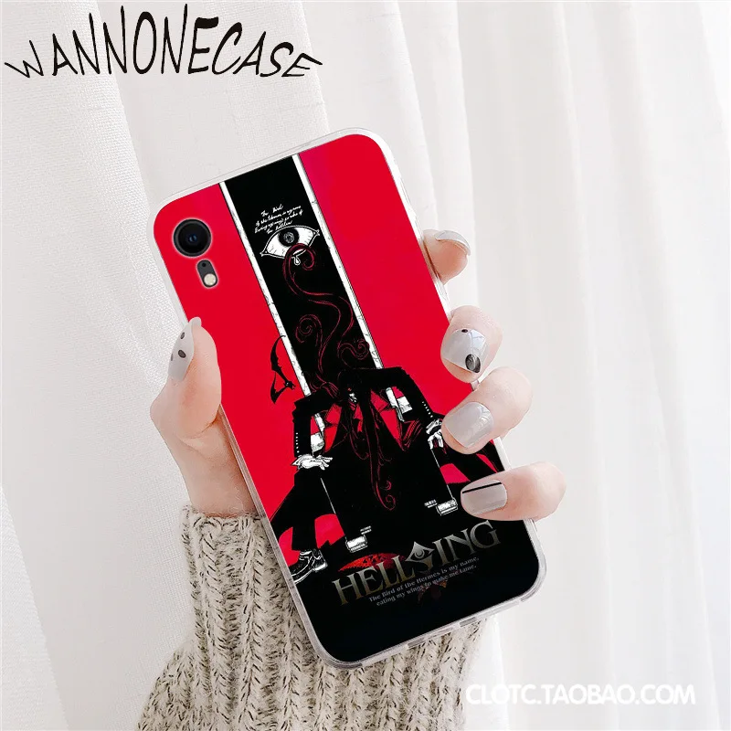Anime Hellsing Alucard Fan Pola TPU Lembut Ponsel Case untuk iPhone 8 7 6 6S Plus X XS MAX 5 5S SE XR 11 11pro Promax Ponsel