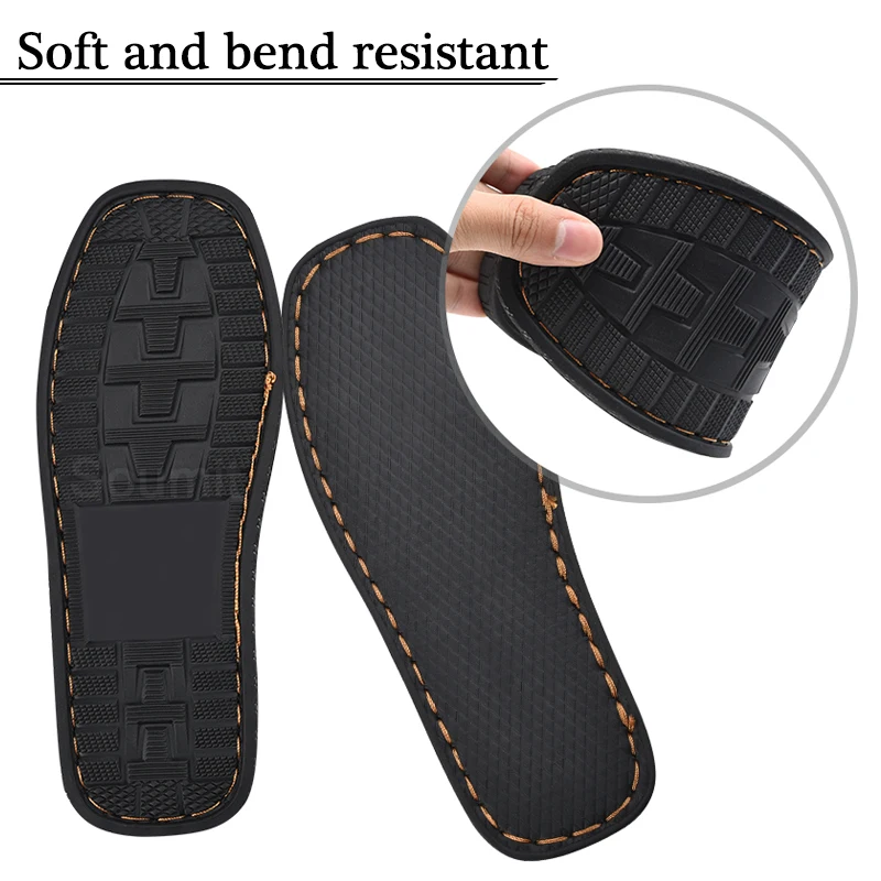 Soumit DIY Hand Knitting Materials Slippers Rubber Outsoles for Shoes Anti-Slip Crochet Needles Indoor Slippers Sole