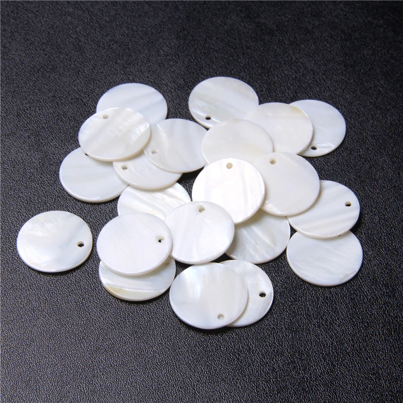Round  Shell Pendant Round Shell Beads DIY Natural  Mother Of  Pearl Beads Jewelry Making 21 10pcs 20mm Mother Of Pearl Round Pendant