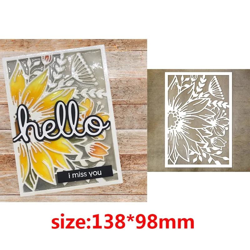 Lotus Butterflies Metal Cutting Dies for Scrapbooking Craft Die Cut Card Making Embossing Stencil Photo Album Decorations 