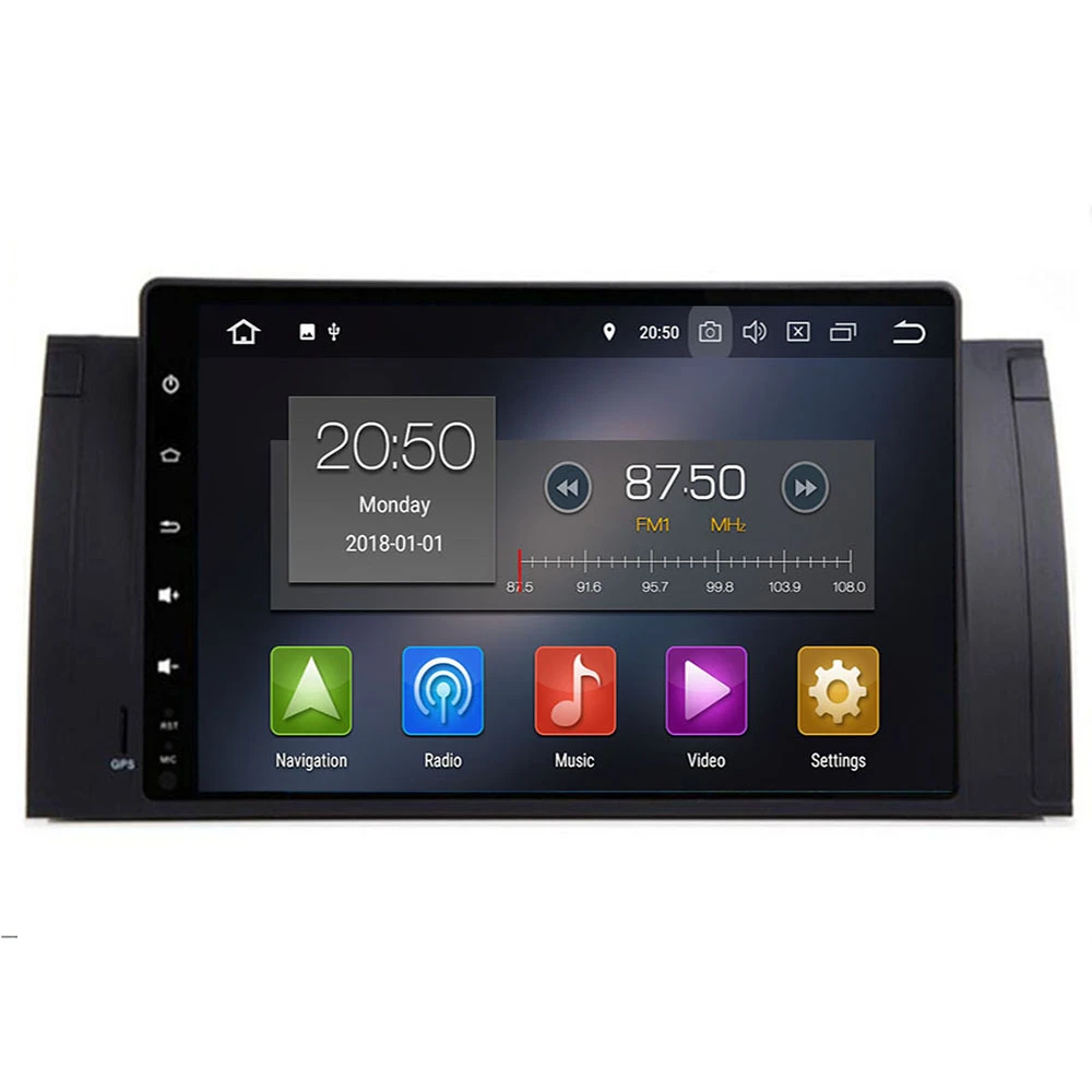 9/"DAB+Android 10.0 Autoradio NAVI GPS WIFI TDT 4G para BMW 5ER E39 E53 X3 M5 OBD