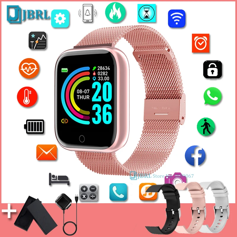 2021 Ladies Smart Watch Women Men Smartwatch Waterproof Fitness Bracelet Tracker Electronics Clock For Android IOS Smart-Watch