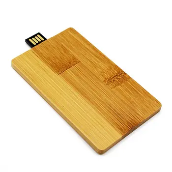 

Rotatable Credit Card USB2.0 Natural Carbonized Wood Flash Drives Memory Stick Pen Thumb U Disk Pendrive for Laptops Notebook