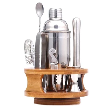 

750Ml Mojito Cocktail Bar Shaker Mixer Maker Stainless Steel Bar Sets Bartender Tools with Whiskey Stones