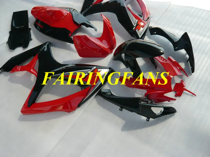 Комплект обтекателей для мотоцикла GSXR600 750 K6 06 07 GSXR 600 GSXR750 2006 2007 красный черный Обтекатели кузова+ подарки SC98