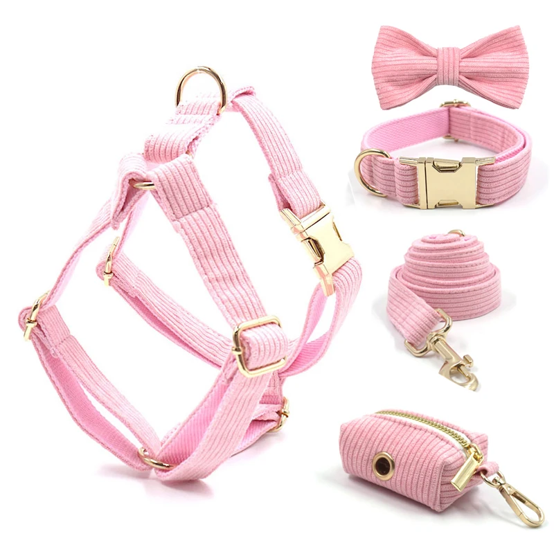 Designer Dog Harness Peronalized ID Pink Pet Harness and ... product image